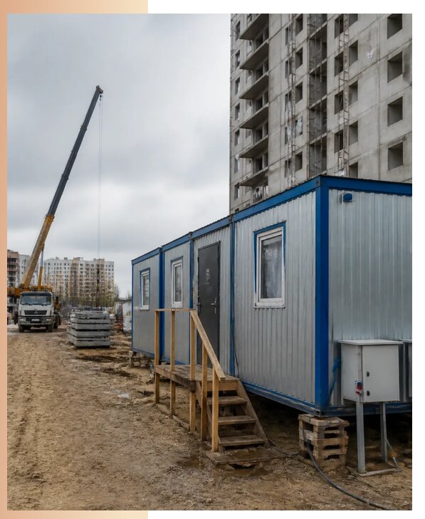 Аренда строительных вагончиков для рабочих в Черногорске